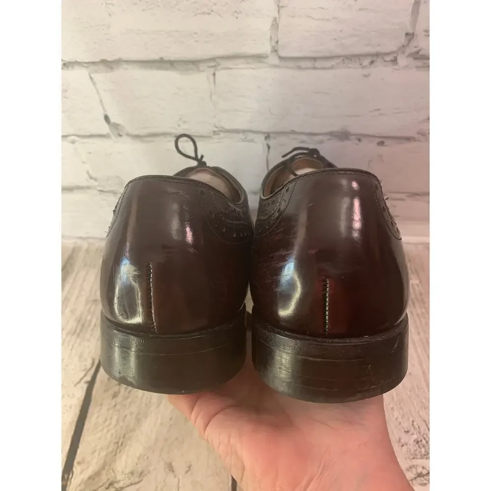 JOHNSTON & MURPHY Men's  Heritage Collection Lace Up Burgundy Shoes / Size: 9.5